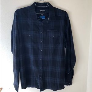 Men’s Flannel Shirt size large. Brand Kavu
